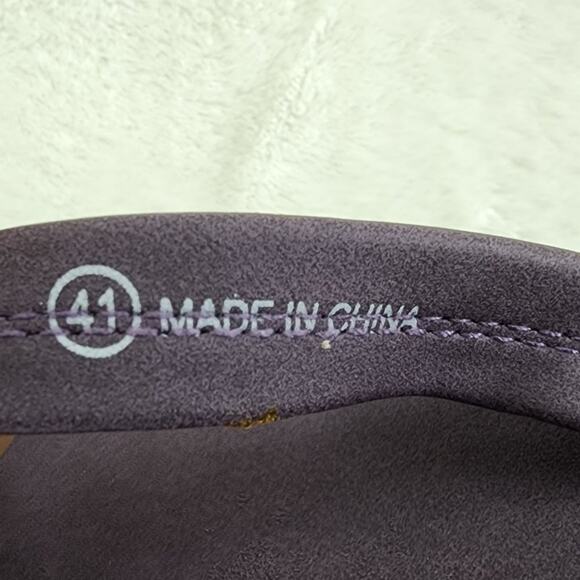Fanture Flip-Flops Women EU41/US10 Purple Comfort Sandals Soft Fabric & Insole - Picture 9 of 9